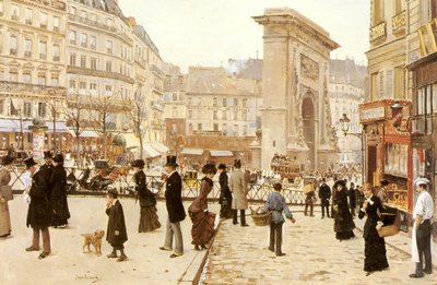 Le Boulevard St. Denis, Paris by Jean Beraud